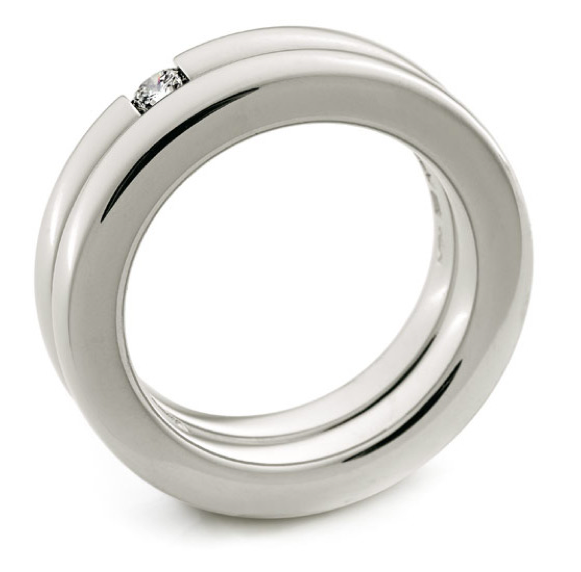 silberner Ring
